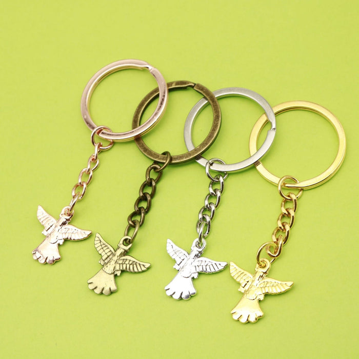 Metal Angel Keychain For Bag Charm Gift