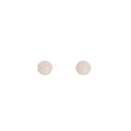 Elegant French Minimalist Round Faux Pearl Studs Silver Needle Mermaid Glow Luxury Women's Earrings view 5