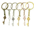 Zinc Alloy Heart Vintage Key Keychain Bag Charm Gift view 5
