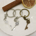 Zinc Alloy Heart Vintage Key Keychain Bag Charm Gift view 4