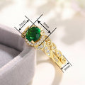 Vintage Palace Style Two Piece Couple Rings For Women, Elegant Hong Kong Style Fashion Jewelry view 4