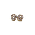 Light Luxury Floral Faux Pearl Zircon Stud Earrings With Silver Pins Elegant White Fashion Jewelry view 5