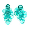 Colorful Shell Tassel Drop Earrings For Women Beach Vacation Geometric Round Design view 5