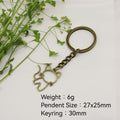 Metal Hollow Cat Keychain Bag Charm view 2