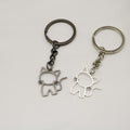 Metal Hollow Cat Keychain Bag Charm view 4