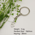 Zinc Alloy Dollar Sign Keychain Bag Charm Gift view 2