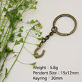 Metal Horseshoe Keychain Bag Charm Good Luck Gift view 2