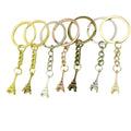 Metal Eiffel Tower Keychain Minimalist Bag Charm Gift view 5