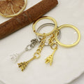 Metal Eiffel Tower Keychain Minimalist Bag Charm Gift view 2