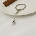Metal Eiffel Tower Keychain Minimalist Bag Charm Gift view 3