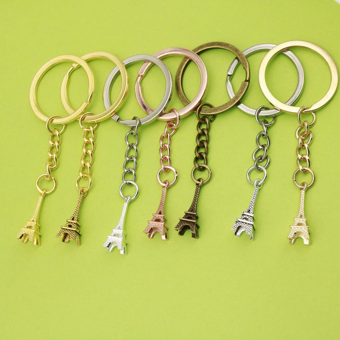 Metal Eiffel Tower Keychain Minimalist Bag Charm Gift