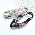Printed Stretch Twist Front Fabric Headbands in Eight Patterns view 4