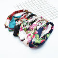 Printed Stretch Twist Front Fabric Headbands in Eight Patterns view 2