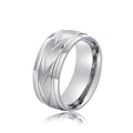 Minimal Textured Ring, Cool Style Versatile Simple Finger Ring For Daily Wear Fashion Jewelry view 6