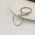 Alloy Heart Keychain Bag Charm view 2