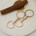 Alloy Heart Keychain Bag Charm view 4