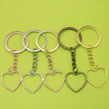 Alloy Heart Keychain Bag Charm view 1