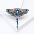 Alloy Rhinestone Dragonfly Brooch For Women's Sweater And Coat Decoration view 2