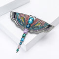 Alloy Rhinestone Dragonfly Brooch For Women's Sweater And Coat Decoration view 3