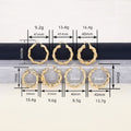 Hot Selling Middle East Geometric Hoop Earrings Heavy Work Exaggerated Trendy Women's Jewelry view 4