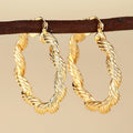 Hot Selling Middle East Geometric Hoop Earrings Heavy Work Exaggerated Trendy Women's Jewelry view 2