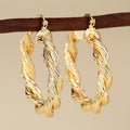 Hot Selling Middle East Geometric Hoop Earrings Heavy Work Exaggerated Trendy Women's Jewelry view 5