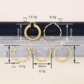 Oversized Geometric Earrings Middle East Trend Fashion Statement Jewelry For Women view 4