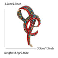 Alloy Rhinestone Vintage Ribbon Knot Brooch For Elegant Women's Apparel view 6