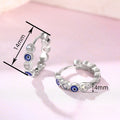 2025 New Enamel Drip Oil Ear Cuff Short Sweet Cool Hip Hop Evil Eye Earrings For Women view 4