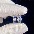 2025 New Enamel Drip Oil Ear Cuff Short Sweet Cool Hip Hop Evil Eye Earrings For Women view 3
