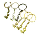 Zinc Alloy Cat Shape Keychain For Bag Charm Gift view 5