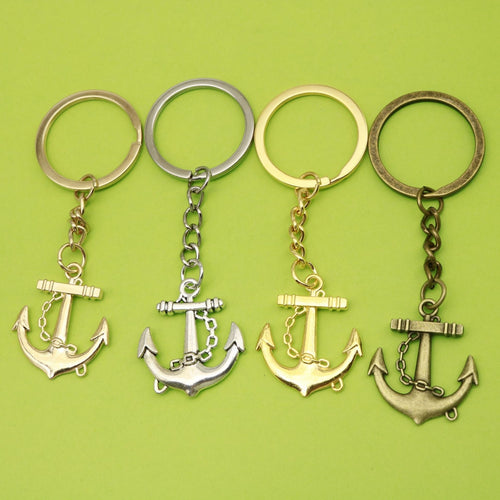 Metal Anchor Keychain Key Ring