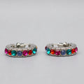 Dopamine Colorful Lightweight Luxury C Shape Round Stud Earrings For Fashion Jewelry view 3
