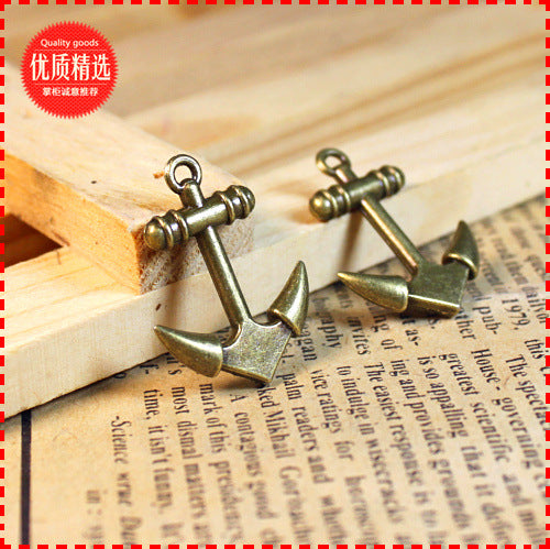 28x20mm Alloy Anchor Charm Pendant for DIY Jewelry