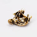 Gold Tone Silver Tone Squirrel Crystal Two Designs Metal Brooch Pin view 5