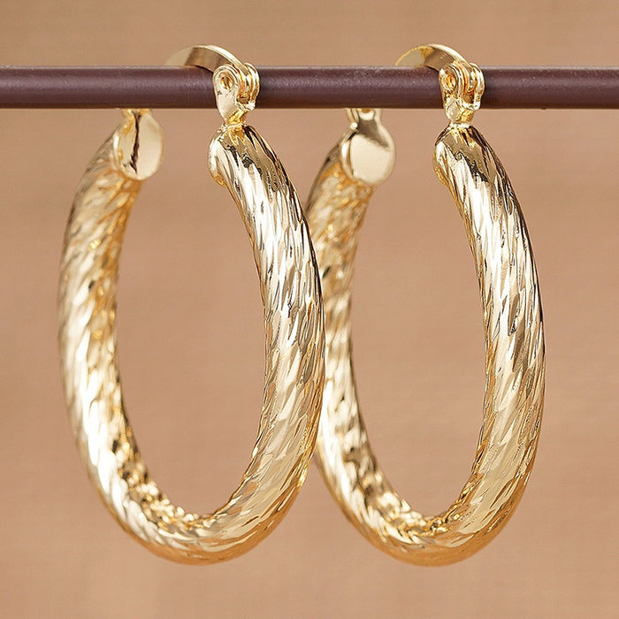 Middle Eastern Statement U Shaped Ear Cuffs With Heavy Line Geometric Design Earrings