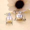 Faux Pearl Stud Earrings For Women, Light Luxury High End Clip Buckle Fashion Ear Jewelry view 4