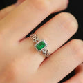 Light Luxury Mothers Day Ring For Women, French Geometric Wedding Engagement Banquet Jewelry view 3