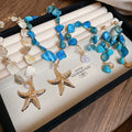 Irregular Shell Starfish Pearl Necklace With Beach Vacation Light Luxury Collarbone Design view 4