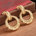 Fashion Heavy Geometric Ear Cuffs For Women, Luxury Niche European Middle Eastern Style Earrings view 3