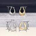 Geometric Triangle Ear Cuffs With French Inspired Middle Eastern Style Fashion Design Earrings view 4