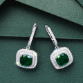 Fashion Princess Cushion Shape Ear Cuff Earrings With Light Luxury Pendant For Women Jewelry view 5