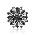 Alloy Rhinestone Hollow Sun Crystal Brooch For Women Lapel Decoration view 1
