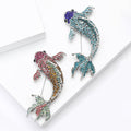 Alloy Rhinestone Koi Brooch Pin For Suits And Coats view 2