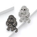 Alloy Rhinestone Dog Brooch Pin For Suits Coats And Apparel view 2