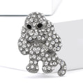 Alloy Rhinestone Dog Brooch Pin For Suits Coats And Apparel view 3
