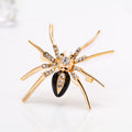 Red Gold Tone Spider Two Designs Metal Brooch Pin for Jackets and Lapels view 4