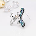 Black Silver Tone Dragonfly Metal Brooch Pin for Jackets and Lapels view 4