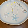 2026 Resort Style Resin Starfish Beaded Necklace With Rice Beads Beach Vacation Choker view 4
