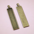 10x50mm 7g Gold Zinc Alloy Charm Pendant for DIY Necklace Bracelet Jewelry Making view 3